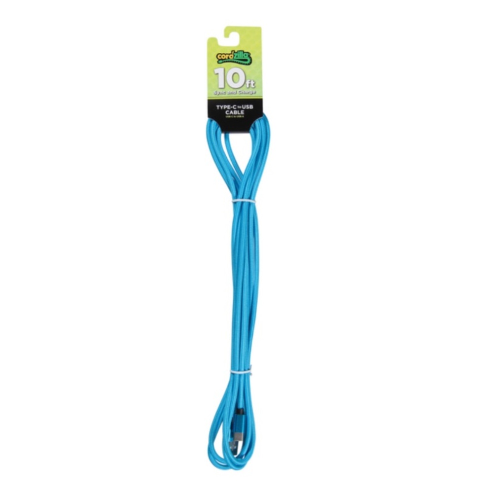 5️⃣ Blue 10ft Type-C to type C Cable